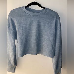 Light blue crewneck sweatshirt